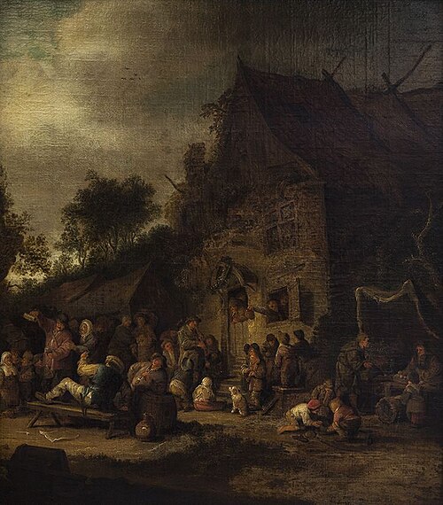 Rustic Merry-Making, 1635, Isaac van Ostade