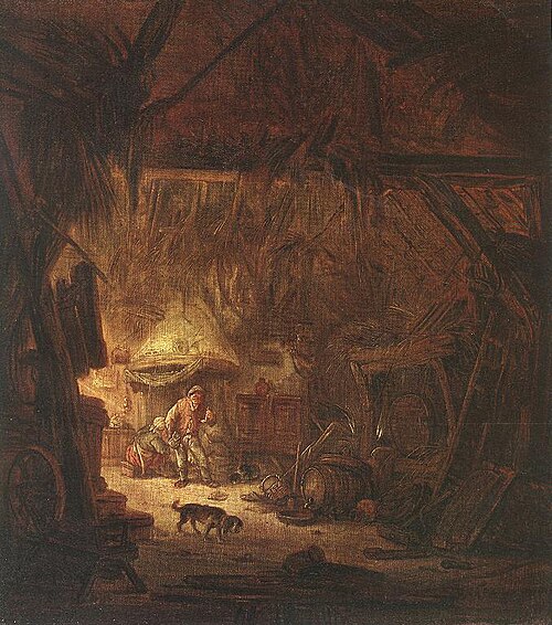 Peasant Interior, 1640, Isaac van Ostade
