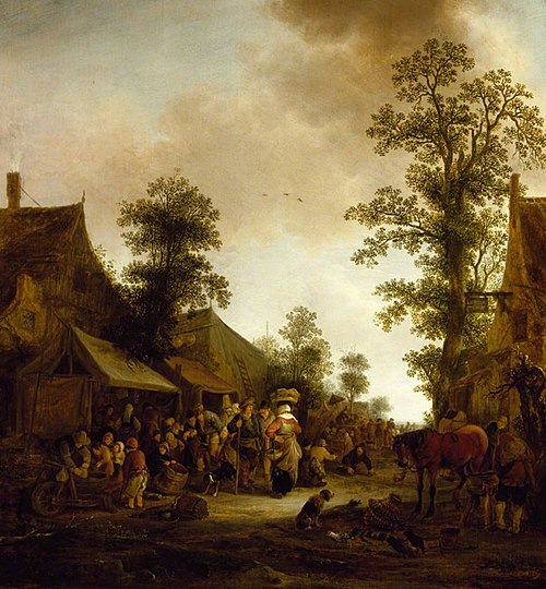 A Village Fair, 1649, Isaac van Ostade