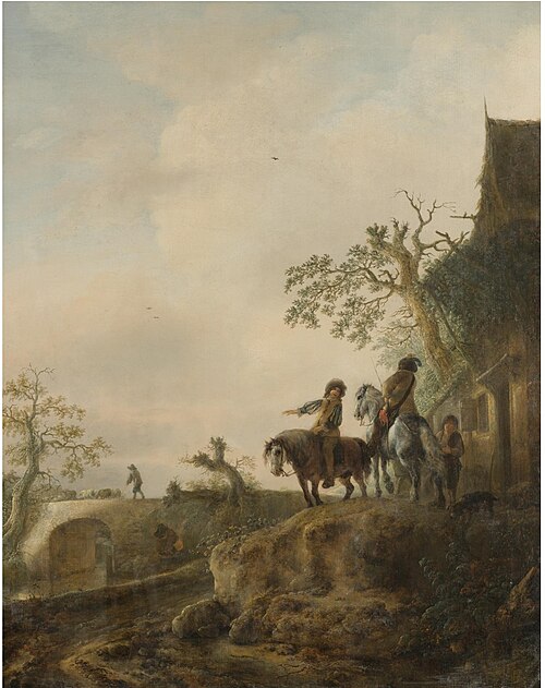 Halte de cavaliers, 1640, Isaac van Ostade