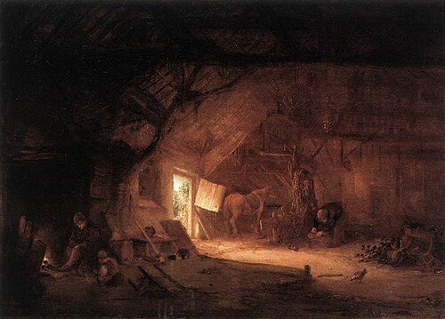 Farmhouse Interior, 1642, Isaac van Ostade