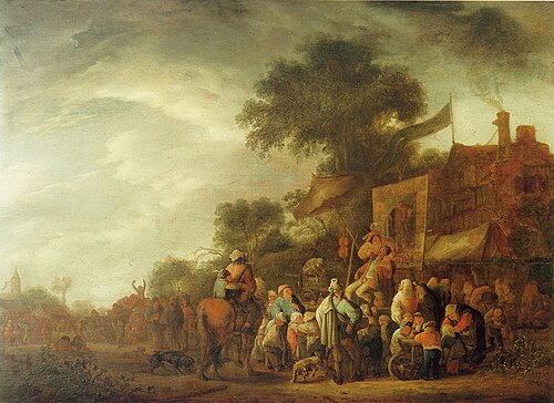 A Quack at a Village Fair, 1640, Isaac van Ostade