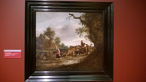 Crossing the Ford, 1640, Isaac van Ostade
