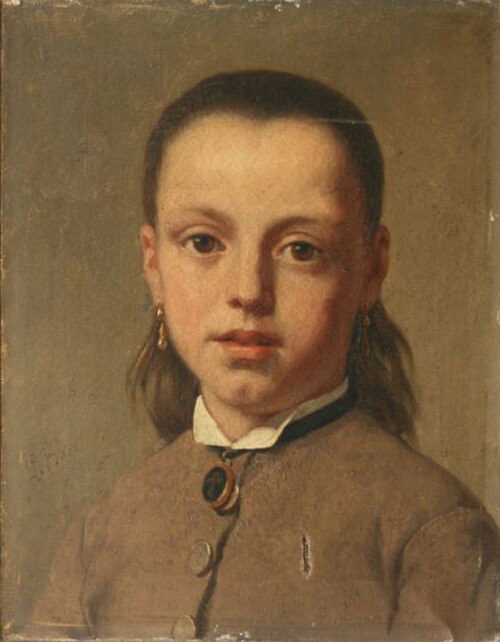 Portrait of a girl (2), 1886, Lionel Baes