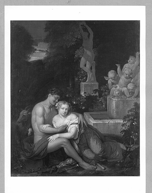 shepherd + shepherdess, 1681, Caspar Netscher