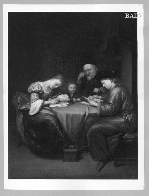 The author's family, 1675, Caspar Netscher