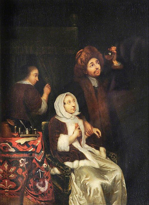 A Visit from the Doctor, 1800, Caspar Netscher