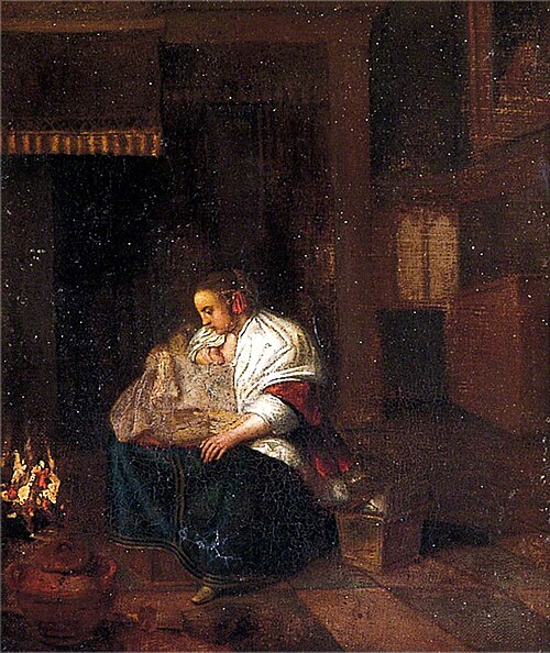 The Dutch Mother, 1700, Caspar Netscher