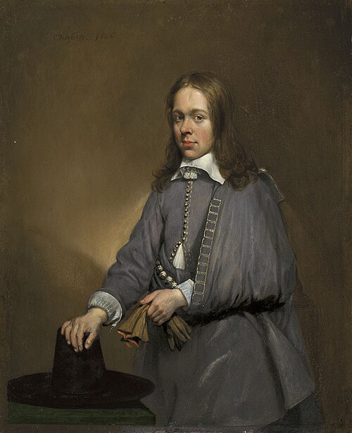 Portrait of a young man, 1656, Caspar Netscher
