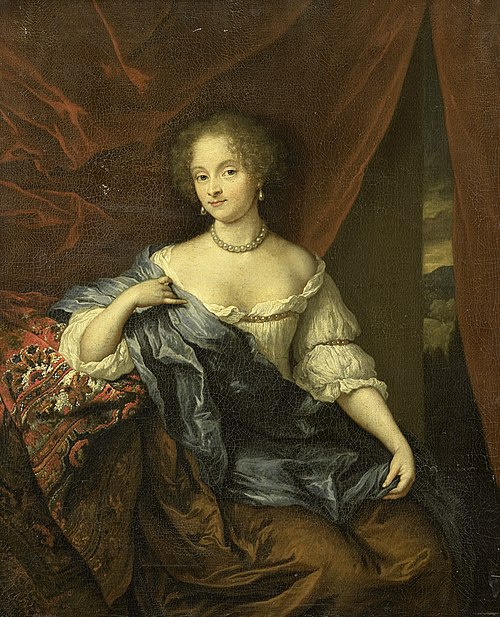 Portrait of a woman, possibly a member of the van Citters family, 1674, Caspar Netscher