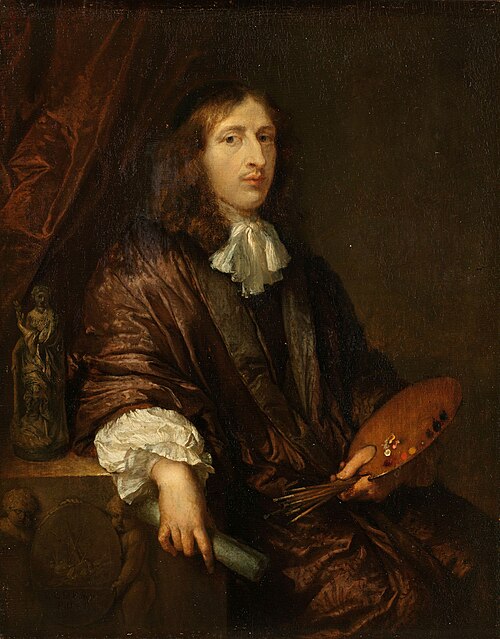 Autoportrait, 1672, Caspar Netscher