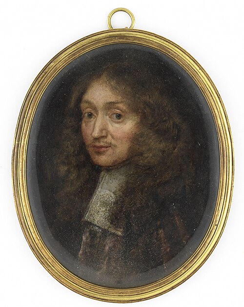 Miniature portrait of an unknown man, 1667, Caspar Netscher