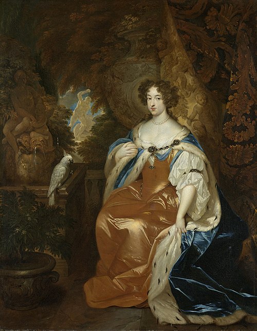 Portrait of Mary Stuart (1662-95), wife of Prince William III, 1683, Caspar Netscher