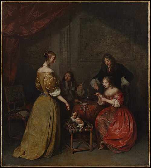 La Partie de Piquet, 1665, Caspar Netscher