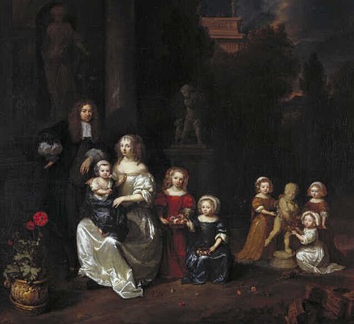 Family portrait, 1667, Caspar Netscher
