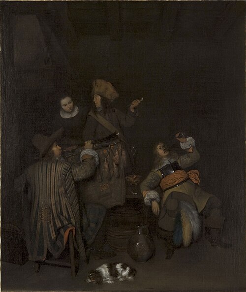 Guardroom, 1658, Caspar Netscher