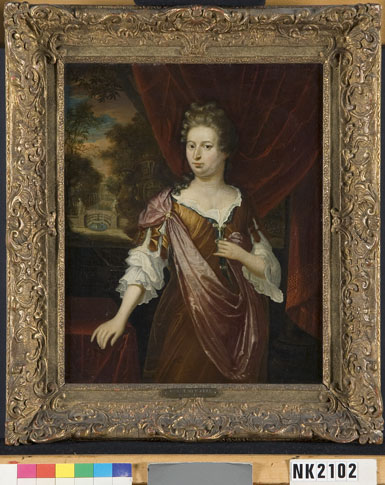 Porträt einer Frau, 1697, Caspar Netscher