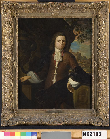 Porträt eines Mannes, wahrscheinlich ein Mitglied der Familie Van der Sluijs, 1697, Caspar Netscher