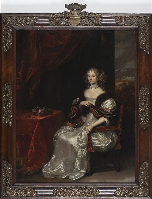 Portrait of Margaretha von Elverich Haes ( -1678), 1670, Caspar Netscher