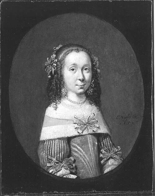 Portrait of a young woman, 1659, Caspar Netscher