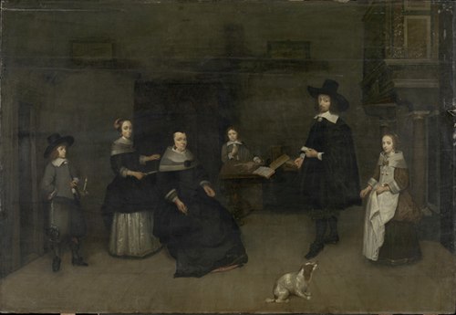 Family portrait, 1674, Caspar Netscher