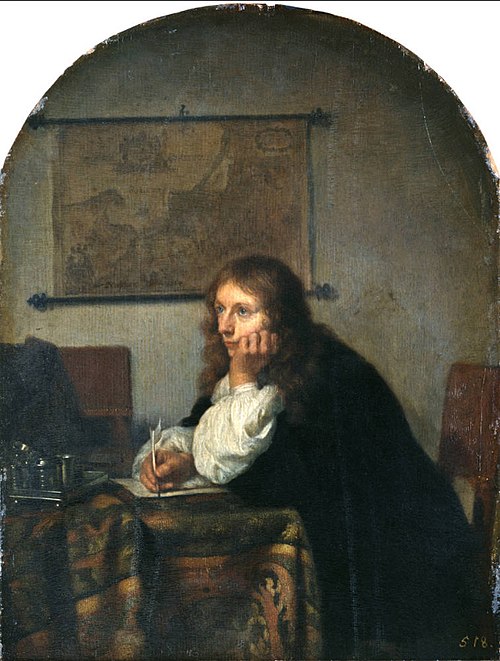 The Letter Writer, 1665, Caspar Netscher