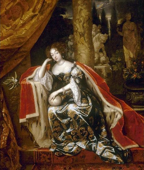 Portrait of Mariy Stuart II, 1676, Caspar Netscher