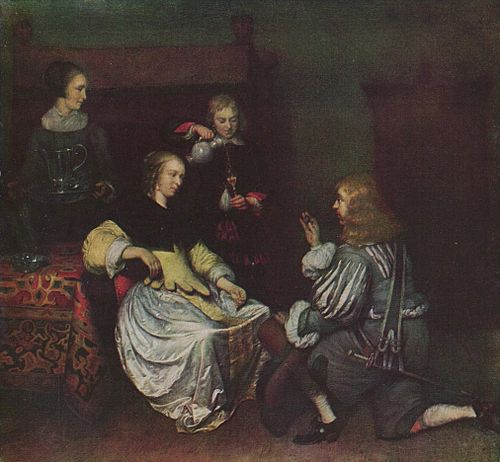 The Medaillion, 1670, Caspar Netscher