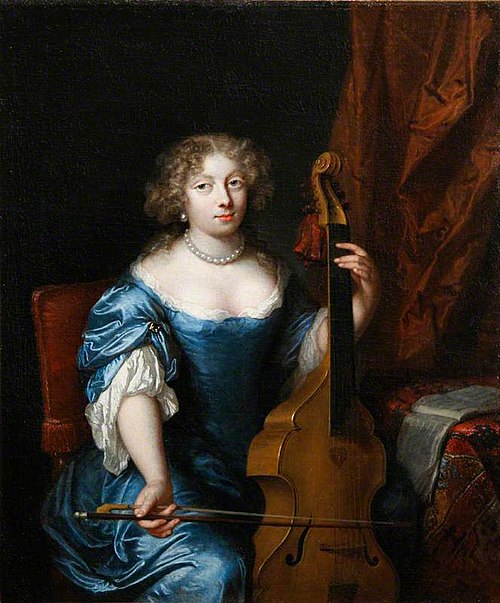 A Lady playing a Viola da Gamba, 1661, Caspar Netscher