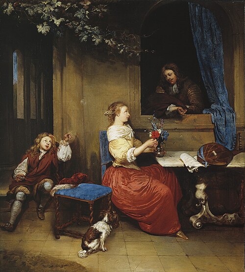 Courtship, 1665, Caspar Netscher