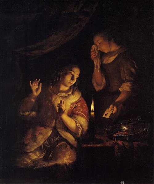 The Letter with the Black Seal, 1665, Caspar Netscher