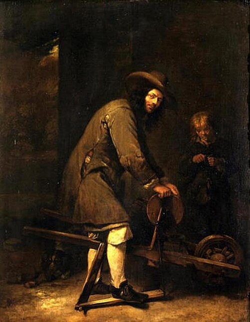 The Knife Grinder, 1662, Caspar Netscher