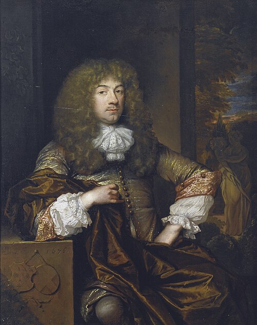 Portrait of Jan Boudaen Courten (1635-1716), 1676, Caspar Netscher