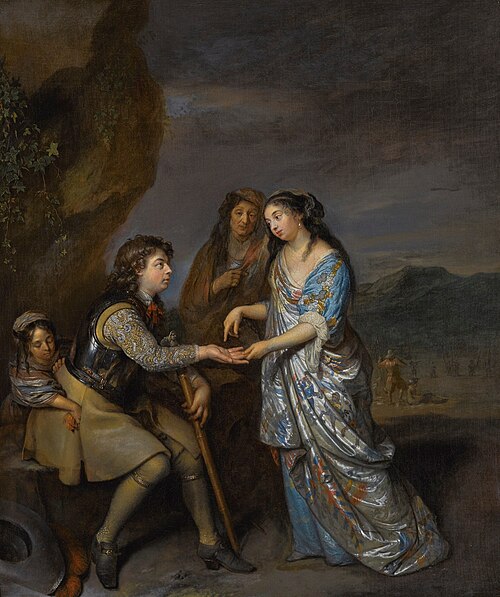 The Fortune-Teller, 1670, Caspar Netscher