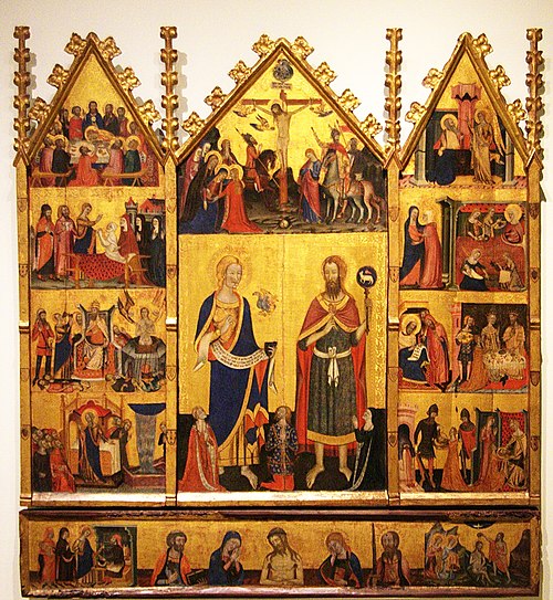 Altarpiece of the Saints John, 1356, 