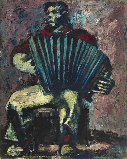 Accordion Player, 1939, Donald Forbes