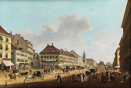 Die Jägerzeile, 1825, Franz Scheyerer