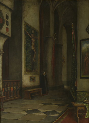 Intérieur d'église, 1885, Alfred Verhaeren