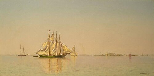 Off City Island, New York, 1870, Francis A. Silva
