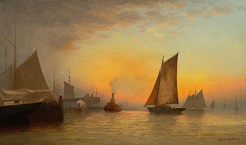 New York Harbor, 1880, Francis A. Silva