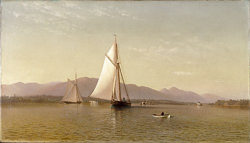 The Hudson at the Tappan Zee, 1876, Francis A. Silva