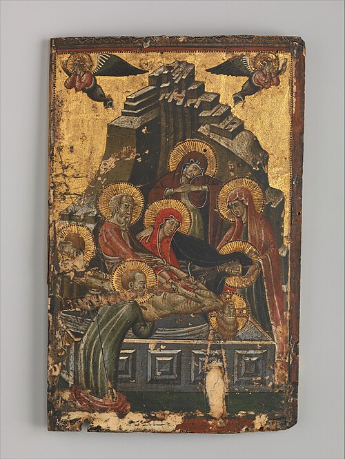 The Entombment, 1400, Master of Forlì