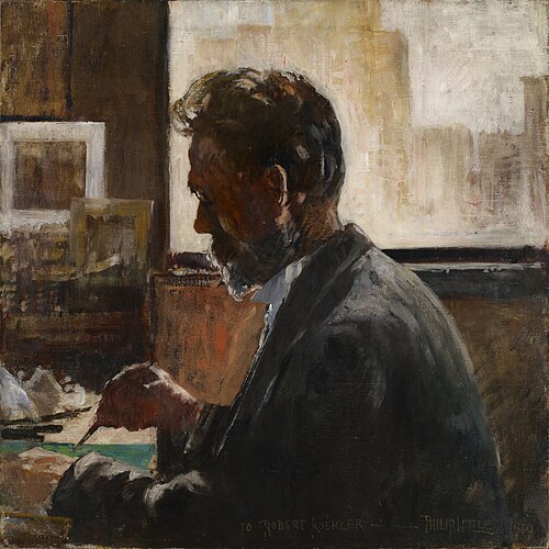 Portrait of Robert Koehler, 1910, Philip Little