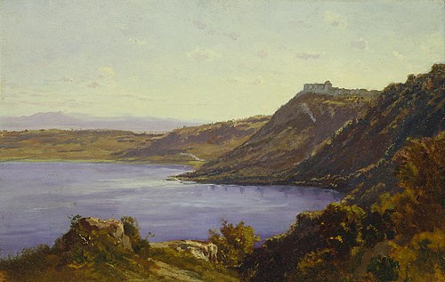 The Alban Lake, 1850, Antoine Victor Edmond Joinville