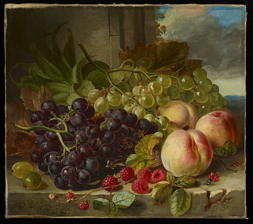 Nature morte aux fruits, 1862, John Wainewright