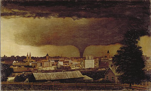 Tornado over St. Paul, 1893, Julius Holm