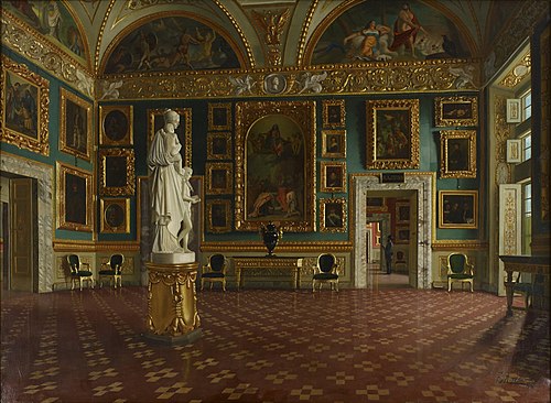 Sala dell'Iliade in the Pitti Palace, Florence, 1870, Francesco Maestosi