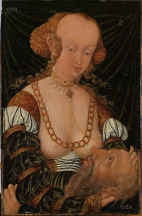 Caritas Romana, 1546, Monogrammist HB with the Griff