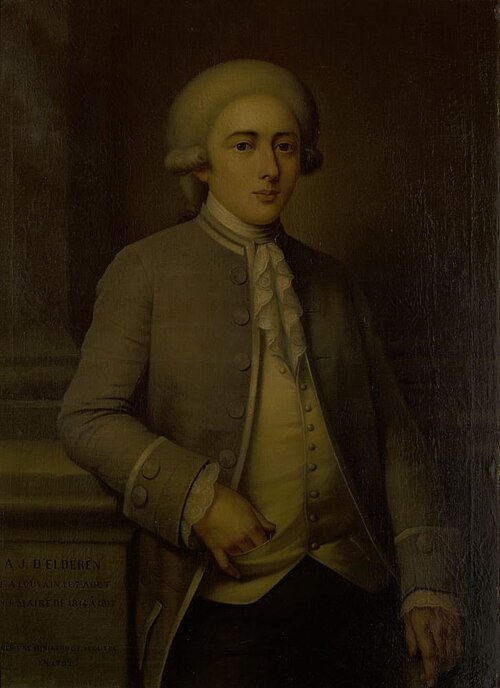Portret van burgemeester Antoine Joseph d'Elderen, 1814-1817, 1877, Henri Otto