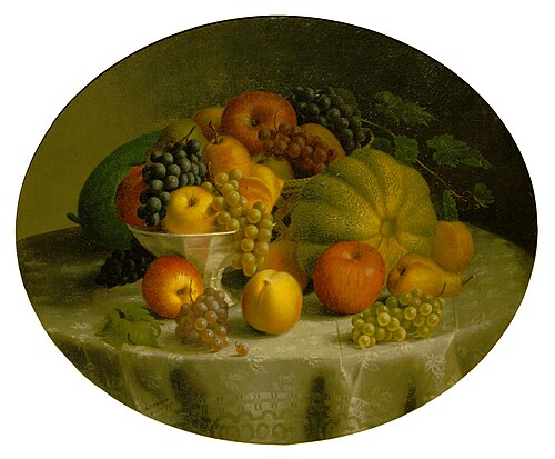 Nature morte, 1863, Hannah Brown Skeele